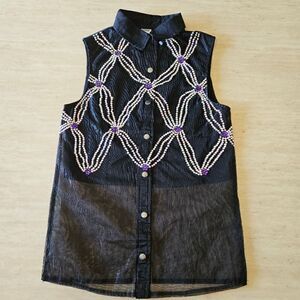 Weissman NWOT child medium dance costume jazz lyrical tap hip hop black/purple